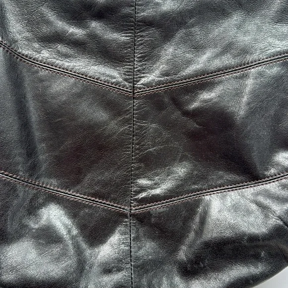 Hobo black leather shoulder bag - Picture 3 of 8
